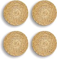 enhance your dining experience with hncmua round woven rattan placemats логотип