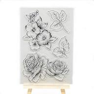 🌸 enhance your craft projects with joyful home's flower rubber clear stamp for card making, decoration, and scrapbooking logo