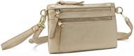 👜 aitbags multi-zip crossbody handbag lightweight purse with functional clutch wristlet logo