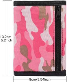img 2 attached to Versatile Trifold Canvas Outdoor Sports Wallet for Boys' Essentials & Money Organization