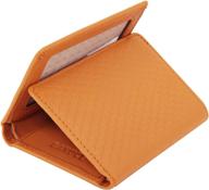 banuce womens genuine leather trifold logo