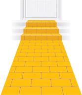 🌈 beistle yellow brick road aisle floor runner - princess party decorations and supplies, 24" x 10 logo