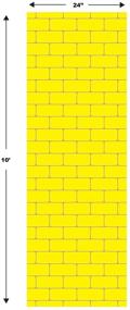 img 3 attached to 🌈 Beistle Yellow Brick Road Aisle Floor Runner - Princess Party Decorations and Supplies, 24" x 10