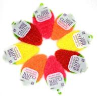 premium set of 8 hand-knitted acrylic dish/pot scrubbers - non-scratch cleaning for stainless steel - mixed color kitchen washcloths logo