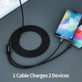 img 3 attached to ROMOSS 2 в 1 кабель для зарядки iPhone и Android с поддержкой USB C: совместим с iPhone 11, Samsung S20, iPad Pro и другими устройствами