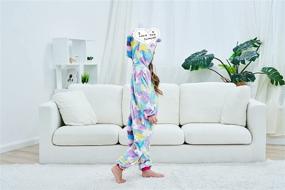 img 3 attached to 🦄 GVJCOS Unicorn Onesie Costume Pajamas