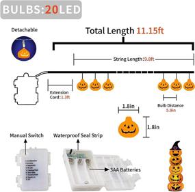 img 1 attached to Водонепроницаемые украшения для освещения на Хэллоуин