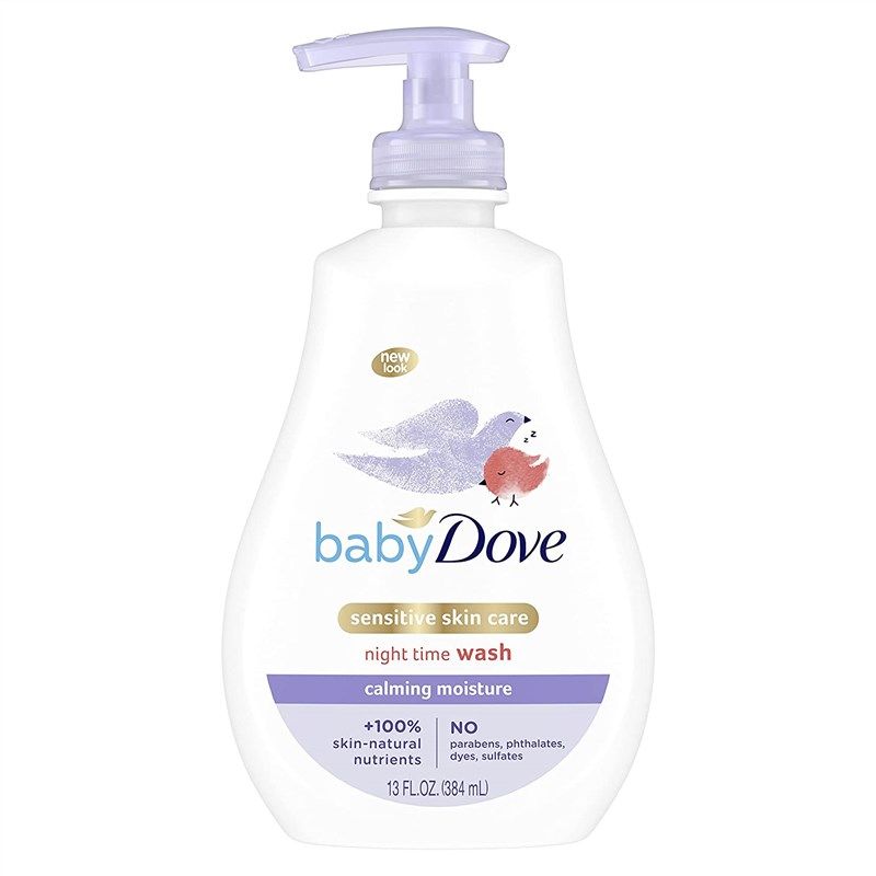 dove calming nights baby wash 로고