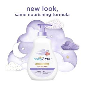 img 2 attached to 👶 Baby Dove Sensitive Skin Care Baby Wash - Calming Moisture, Hypoallergenic, Tear-Free | Washes Away Bacteria | 13 oz
