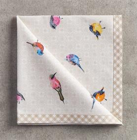 img 2 attached to Maison Hermine Birdies Cotton Napkins