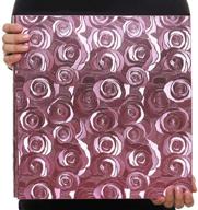📸 rosy pink xerhnan leather cover photo album - holds 600 pockets for 4x6 photos logo