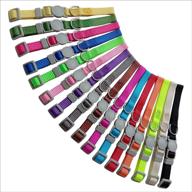 🐶 16-piece set of partner puppy id collars: super soft nylon, adjustable breakaway whelping litter collars with record keeping charts logo