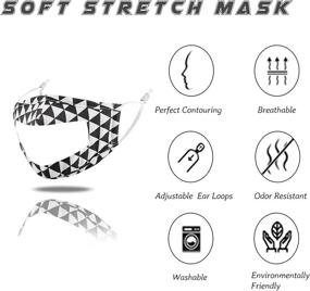 img 1 attached to Fashionable Breathable Adjustable Transparent Facemasks