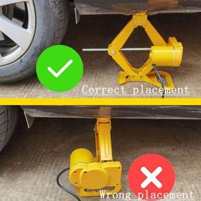 img 2 attached to 🚗 ROGTZ 3 Ton Electric Car Floor Jack: All-in-one Automatic 12V Scissor Lift Jack for Quick Tire Change and Replacement