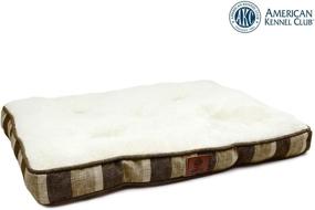 img 2 attached to 🐾 American Kennel Club Tufted Pet Crate Bed Mat: Machine Washable, Anti-Slip, Reversible - Perfect for Dogs & Cats