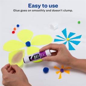 img 1 attached to 🖍️ Avery Glue Stick Disappearing Purple - Washable, Non-Toxic, 1.27 oz. - 6 Pack (98071)