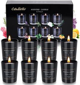 img 4 attached to CandleSir Scented Candles Gift Set 8 Pack 2 5 Oz Scented Candles Gifts For Women Aromatherapy Candle Mothers Day Gifts Candles Perfect For Christmas Valentines Day Birthday