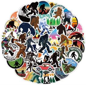 img 3 attached to Bigfoot Stickers: Waterproof Sasquatch Outdoor Stickers for Water Bottles, Laptop, Skateboard & Phone - 50PCS Vinyl Stickers for Teens, Girls, Kids & Adults
