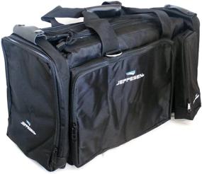 img 4 attached to Jeppesen JS621214 Black Captain Pilot Flight Bag for Optimal Organization and Convenience