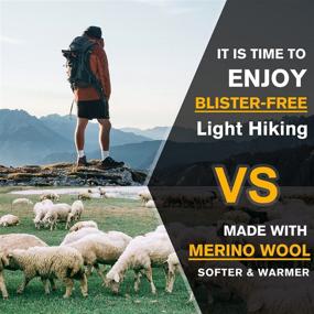 img 3 attached to Men and Women's Merino Wool Crew Hiking Sport Socks by Socks Daze - Thin, Warm, Light Cushioned Support for Athletics and Walking