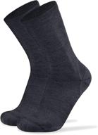 men and women's merino wool crew hiking sport socks by socks daze - thin, warm, light cushioned support for athletics and walking logo