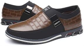 img 3 attached to Stylish and Comfortable Driving Moccasin Classic Loafers for Dapper Business Men