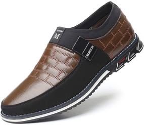 img 4 attached to Stylish and Comfortable Driving Moccasin Classic Loafers for Dapper Business Men