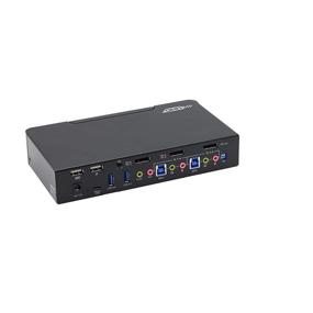 img 4 attached to 🔁 gofanco Prophecy 2-Port DisplayPort 1.2 USB KVM Switch – 4K @60Hz 4:4:4, 21.6Gbps, HDCP 1.3, USB Keyboard/Mouse, USB 3.0 Hub, MIC in, Stereo Out, Hotkeys, Firmware Upgradable (PRO-KVMDP-2Pv2)" - optimized version: "gofanco Prophecy 2-Port DisplayPort 1.2 USB KVM Switch - 4K @60Hz 4:4:4, 21.6Gbps, HDCP 1.3, USB Keyboard/Mouse, USB 3.0 Hub, MIC in, Stereo Out, Hotkeys, Firmware Upgradeable (PRO-KVMDP-2Pv2)