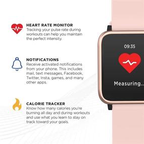 img 2 attached to 🌟 Q7 Smartwatch Fitness Tracker: Interchangeable Straps, Heart Rate, Step Counter, Sleep Monitor – Water Resistant for Women and Men (44mm)