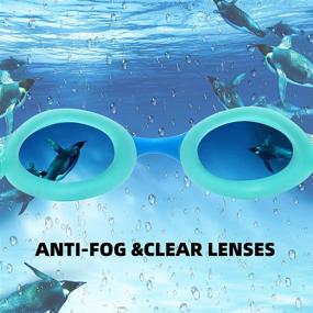 img 3 attached to 👀 Top-Rated 2 Pack Kids Swim Goggles: No Leaking Anti Fog Goggles for Boys, Girls & Youth