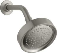kohler k-965-bn taboret single-function showerhead: luxurious vibrant brushed nickel elegance logo