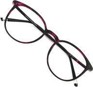 👓 lightweight round computer readers eyeglasses frames for men and women - optimized reading glasses logo