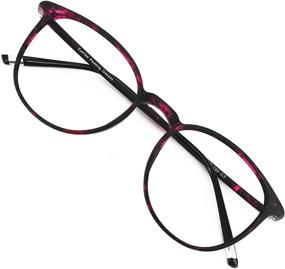 img 4 attached to 👓 Lightweight Round Computer Readers Eyeglasses Frames for Men and Women - Optimized Reading Glasses