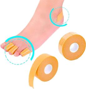 img 3 attached to 👣 Soft Foam Moleskin Tape Foot Care Sticker: Comfortable Blister Pads & Heel Cushion for Hand and Foot Protection