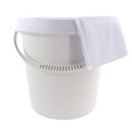 🚼 junior joy nappy pail with lid and mesh bags - convenient 3-pack, white logo