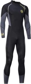 img 1 attached to 🤿 ZCCO Ultra Stretch 3mm Neoprene Wetsuit: Back Zip Full Body Diving Suit for Men - Snorkeling, Scuba Diving Swimming, Surfing