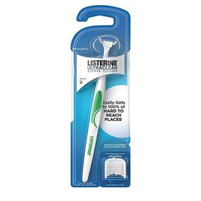 img 4 attached to Listerine Ultraclean Access Flosser: 8 Disposable Snap-On Refills for Efficient Oral Care & Dental Hygiene