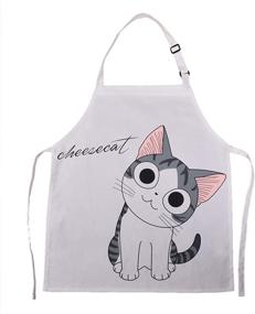 img 2 attached to Фартуки HOMCOS с мультяшным рисунком, регулируемый