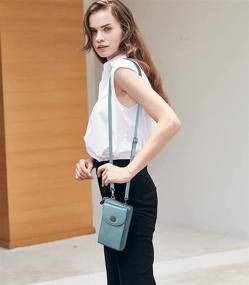 img 3 attached to BROMEN Women's Crossbody Leather Handbags & Wallets: Chic Cellphone Shoulder Bags for Stylish Convenience