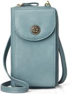 bromen women's crossbody leather handbags & wallets: chic cellphone shoulder bags for stylish convenience logo