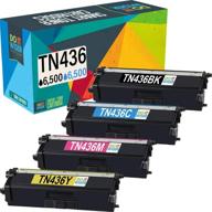 do it wiser tn436 tn 436 tn436bk tn433 compatible toner 🖨️ cartridge replacement for brother mfc-l8900cdw hl-l8360cdw hl-l8260cdw mfc-l8610cdw mfc-l9570cdw hl-l9310cdw printer (4 pack) logo