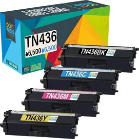 img 4 attached to Do it Wiser TN436 TN 436 TN436BK TN433 Compatible Toner 🖨️ Cartridge Replacement for Brother MFC-L8900CDW HL-L8360CDW HL-L8260CDW MFC-L8610CDW MFC-L9570CDW HL-L9310CDW Printer (4 Pack)