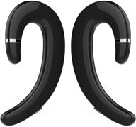 🎧 wireless bluetooth ear hook headphones with microphone - painless wearing, handsfree headset for business driving (1 pair non-ear plug) logo