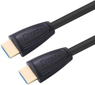 🔌 dtech hdmi-кабель длиной 15 футов: высокоскоростной 1080p 2k 144 гц 3d мужской кабель - 15 футов (золотые покрытия) логотип