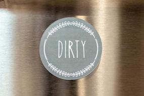 img 1 attached to 👶 BabyPop! Dishwasher Magnet Clean Dirty Sign Indicator - Newest Design, Universal Double Sided Kitchen Dish Washer Refrigerator Magnet - Trendy, with Bonus Magnetic Plate for Kitchen Organization and Storage