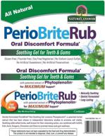 🦷 natures answer periorub topical gel for teeth and gums - 0.5 oz (pack of 3), dentist formulated soothing rub logo
