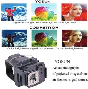 img 1 attached to 📽️ YOSUN v13h010l85 Replacement Lamp for Epson ELPLP85 PowerLite Home Cinema 3500 3100 3000 3600E 3700 3900 3200 3800 EH-TW6600 EH-TW6800 EH-TW6700 EH-TW6600W Projector Lamp Bulb with Housing - 250W