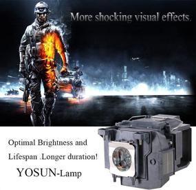 img 3 attached to 📽️ YOSUN v13h010l85 Replacement Lamp for Epson ELPLP85 PowerLite Home Cinema 3500 3100 3000 3600E 3700 3900 3200 3800 EH-TW6600 EH-TW6800 EH-TW6700 EH-TW6600W Projector Lamp Bulb with Housing - 250W