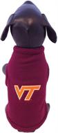 🐾 ncaa virginia tech hokies polar fleece dog sweatshirt: cozy and official gear for your canine companion! логотип