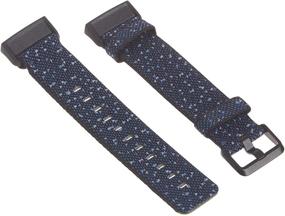 img 3 attached to 👉 Official Fitbit Product - Woven Midnight Small Accessory Band for Fitbit Charge 4